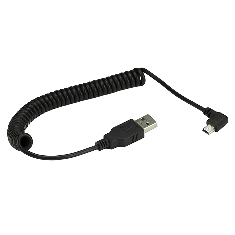 Coiled Usb Cable - Mini usb 5pin mola enrolada de