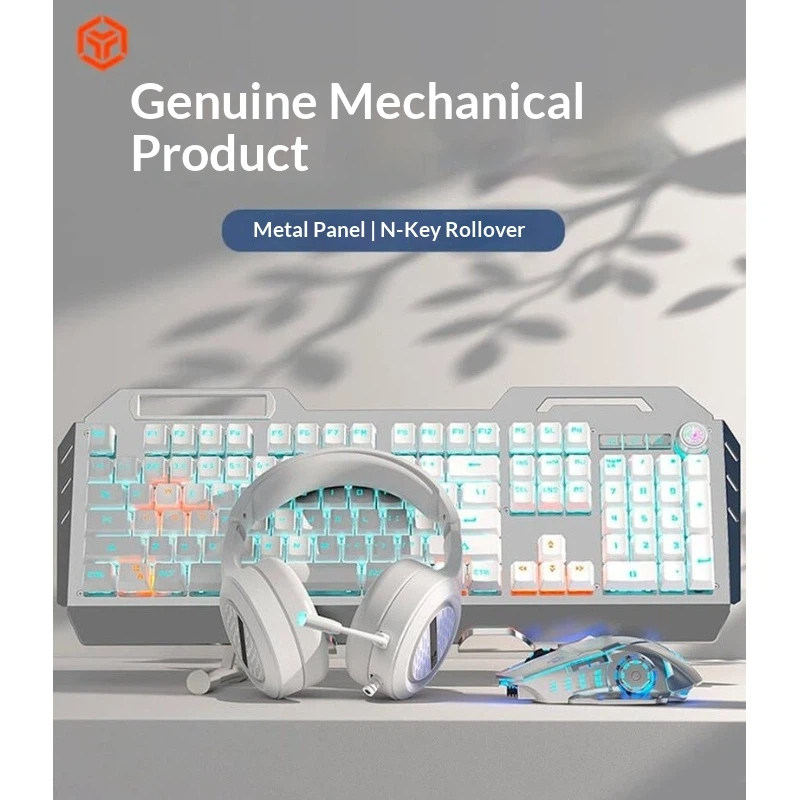 Combo de Teclado Mecânico Sem  - Gaming Keyboard Mouse Set avaliação e preço