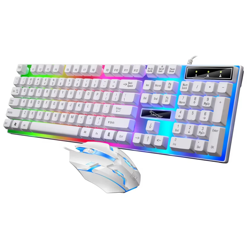 Teclado Mecânico Gamer com Fio - Gaming Keyboard Mouse Set avaliação e preço