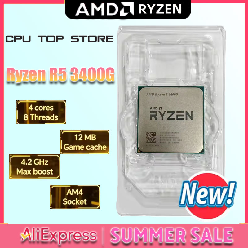 Processador AMD Ryzen 5 3400G  - Amd Cpu Ryzen 5 avaliação e preço