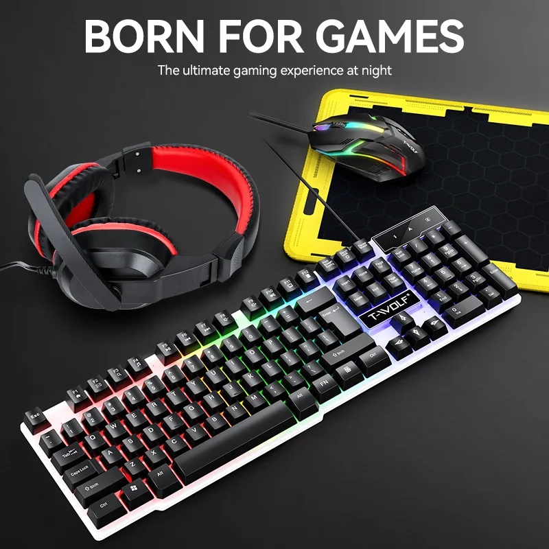 NOVO Conjunto de Teclado e Mou - Gaming Keyboard Mouse Set avaliação e preço