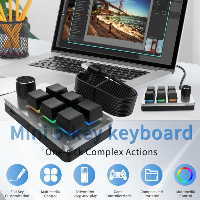 Teclado Mini Personalizado com - Gaming Keyboard Hot Swappable avaliação e preço