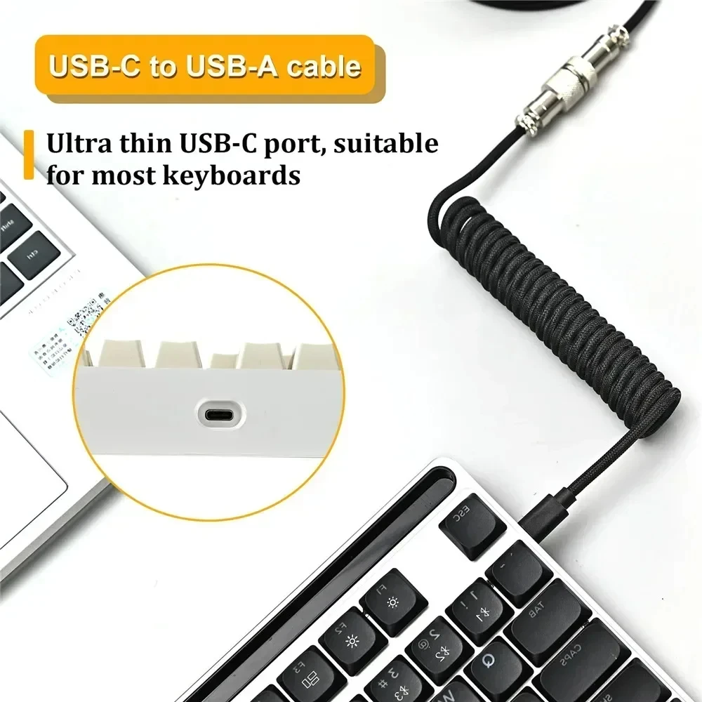 Cabo Espiral para Teclado Mecâ - Gaming Keyboard Type C avaliação e preço