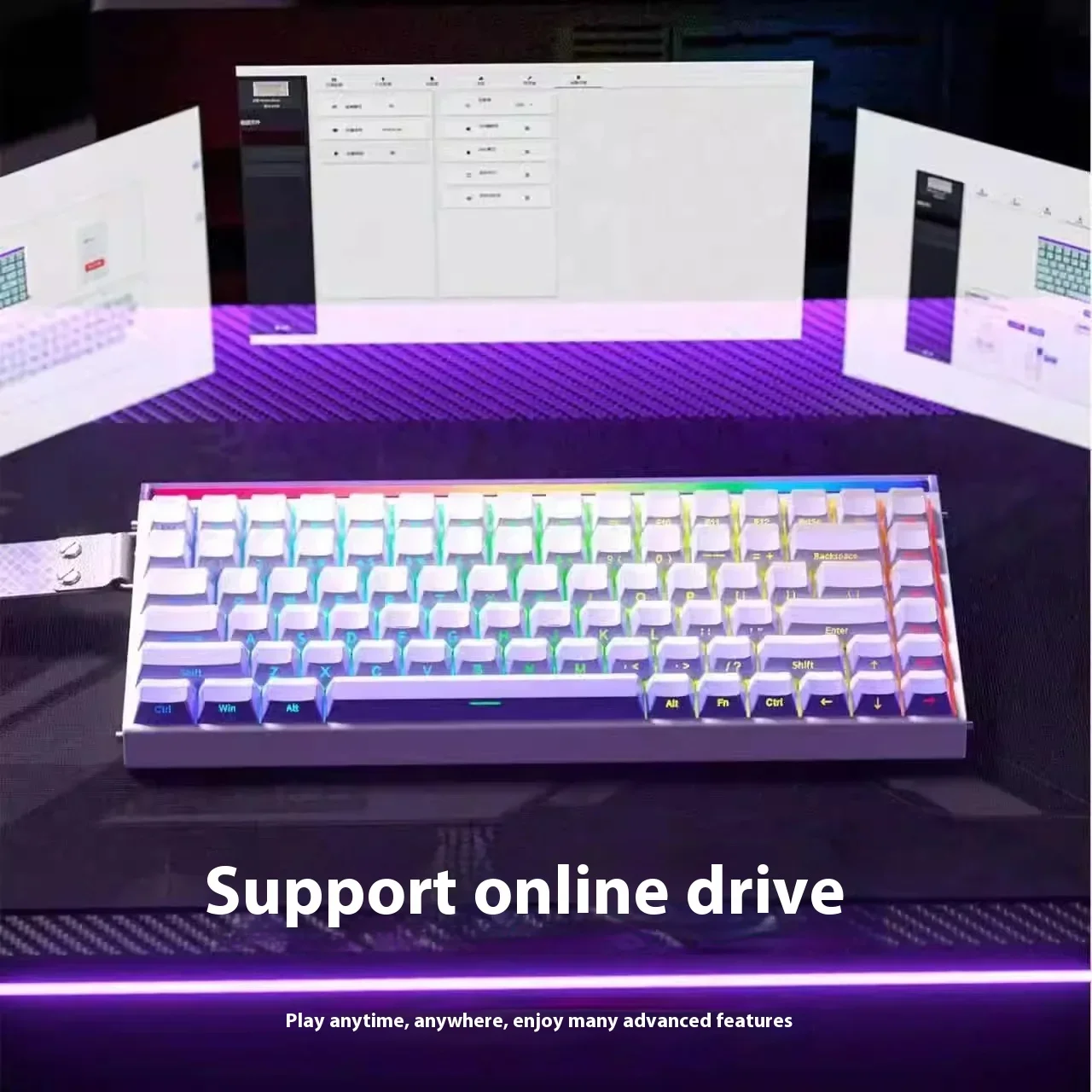 Aula hero84 he teclado magnéti - Gaming Keyboard Hot Swappable avaliação e preço