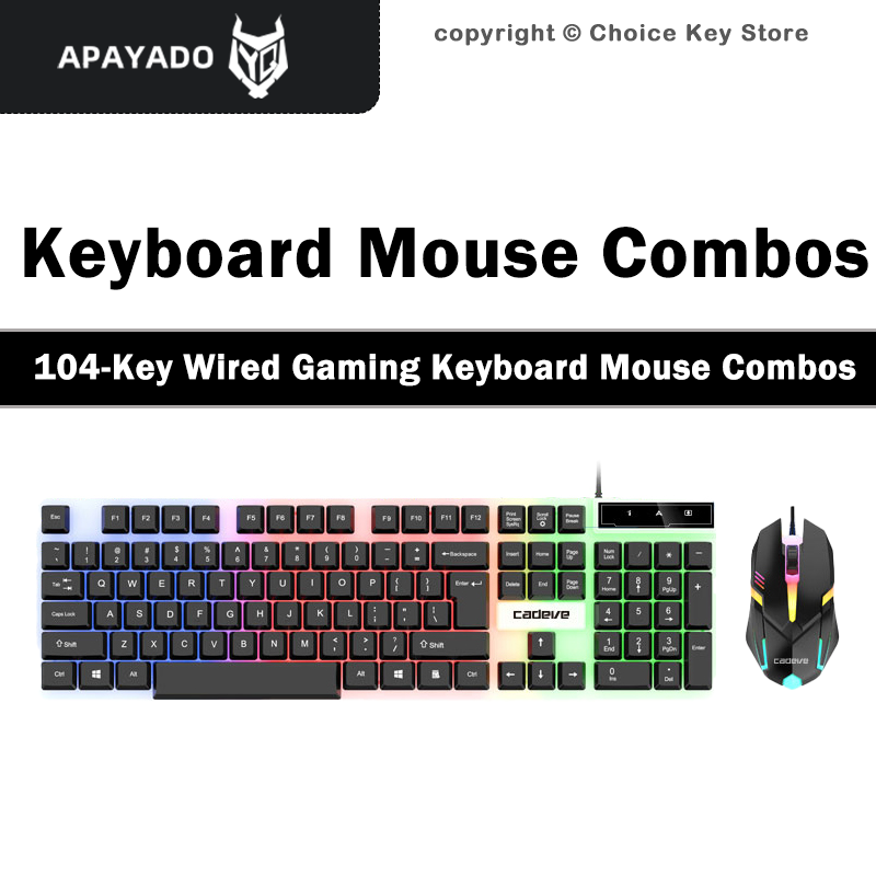 Conjunto de Teclado e Mouse Ga - Gaming Keyboard Mouse Set avaliação e preço