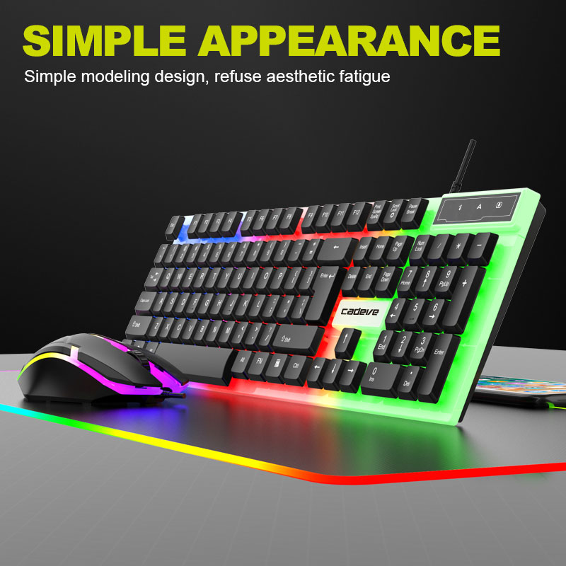 Conjunto de Teclado e Mouse Ga - Gaming Keyboard Mouse Set avaliação e preço