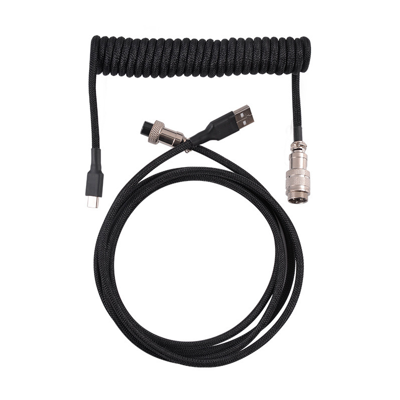 Tipo c teclado mecânico cabo e - Coiled Usb Cable avaliação e preço